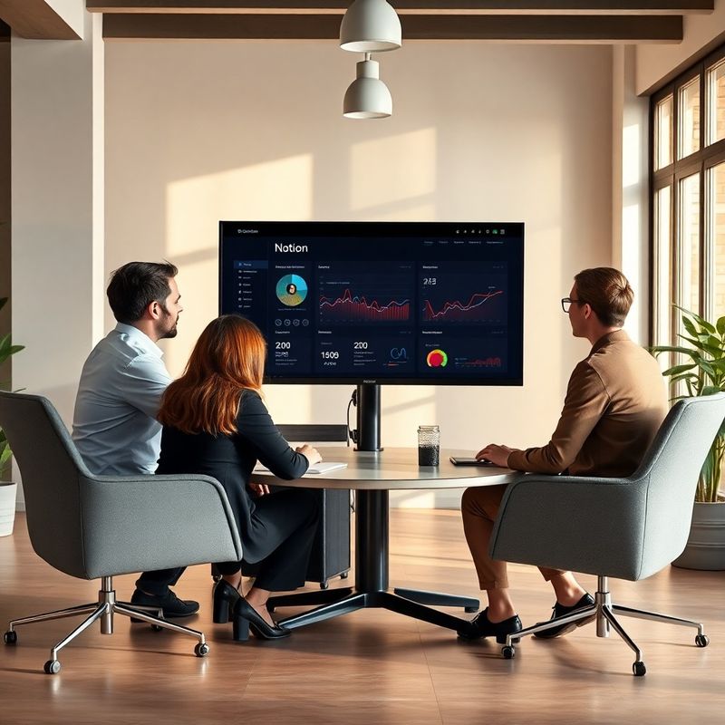 Equipo de consultoría revisando un dashboard editorial en una oficina de Málaga